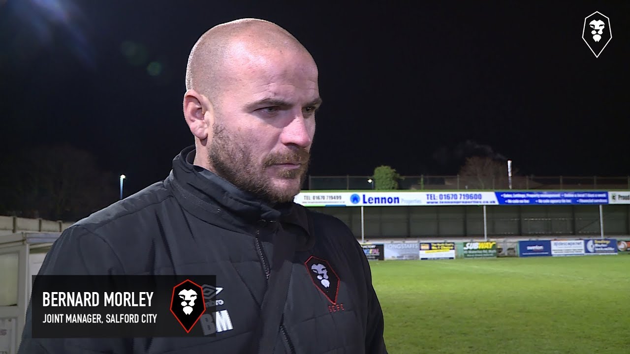 national league volley Blyth Spartans 0-1 Salford City - Bernard Morley post match interview