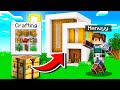 CHEATING with INSTANT HOUSE MOD in Minecraft!