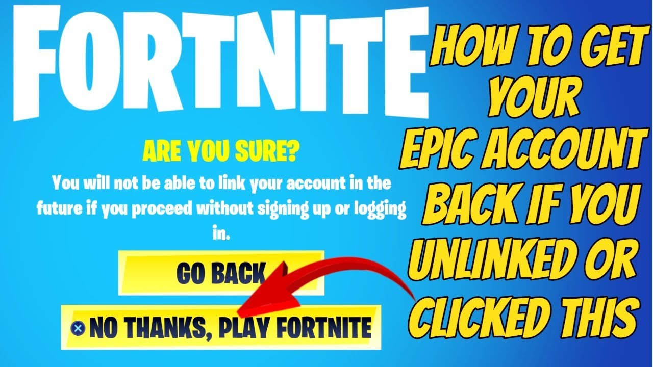 How To Get Your Epic Account Back Fortnite Youtube