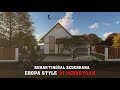 DESAIN RUMAH TINGGAL SEDERHANA UNIK EROPA STYLE DI PERKOTAAN