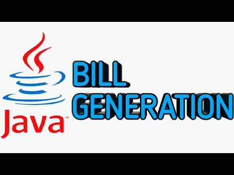 Bill generation || simple java program