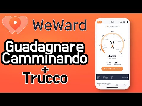 Guadagnare camminando WeWard!