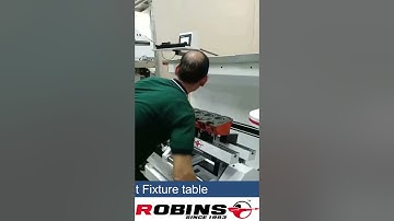 Robins RubiSurf 1.9  levelling a cylinder head on Tilt Fixture table