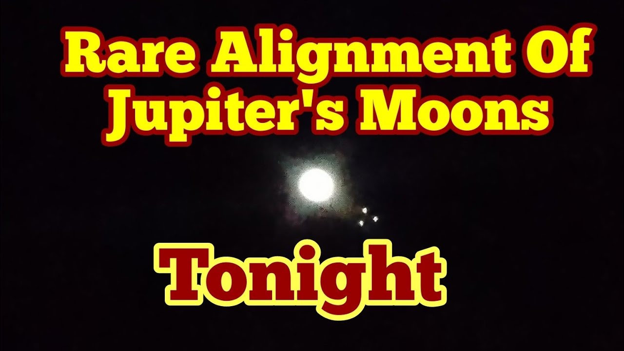 Tonight Watch Rare Alignment Of Jupiter's Moons YouTube