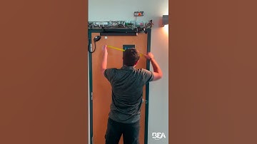 How to adjust Detection Zones A and B on an LZR-MICROSCAN T swing door safety sensor  #automaticdoor