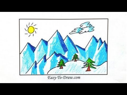 How to Draw Mountains: Easy Step by Step Tutorial