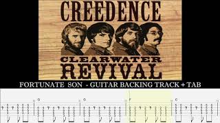 Video thumbnail of "CREEDENDE - Fortunate Son [GUITARLESS BACKING TRACK + TAB]"