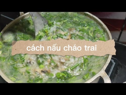 Cách nấu cháo trai - Cách nấu cháo trai