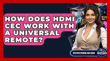 How Does HDMI CEC Work With A Universal Remote? - NextGen Viewing and Audio