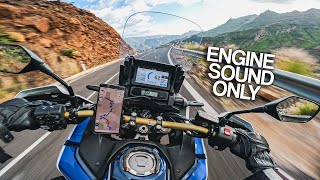 the stock HONDA AFRICA TWIN exhaust sounds AMAZING! [RAW Onboard  Gran Canaria motorcycle]