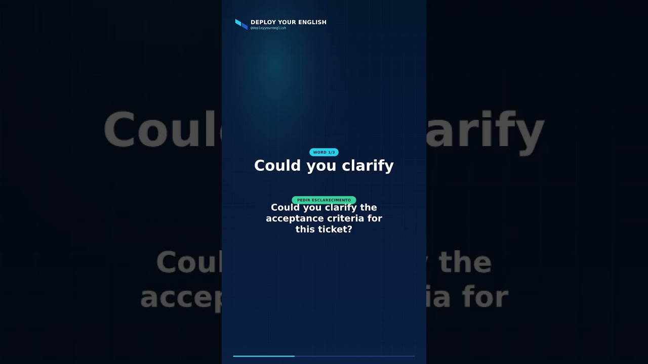 Could you clarify, Could you elaborate on, Could you repeat that — English for Devs #Shorts