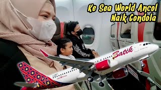 NAIK PESAWAT TERBANG LIBURAN KE JAKARTA  BOCIL MALAH MAU MAKAN | eybel channel