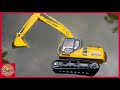 Backhoe Spill Oil  Excavator, Rollers, Crane Falling Into Water | BIBI TOYS