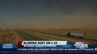 Possible dangerous driving conditions on I10