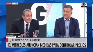 Guillermo Moreno mano a mano con Rolando Graña en GPS