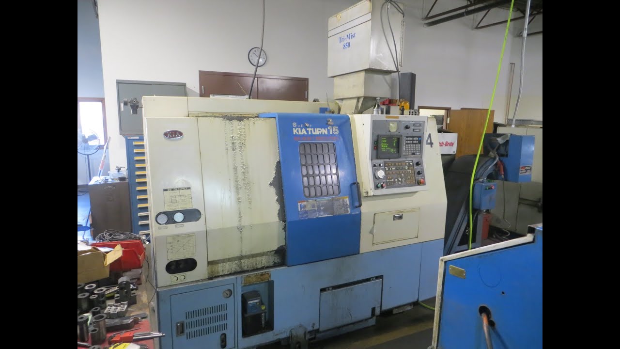 Kia Super KiaTurn 15 CNC Turning Center w/ Yasnac J50L CNC Ctrl