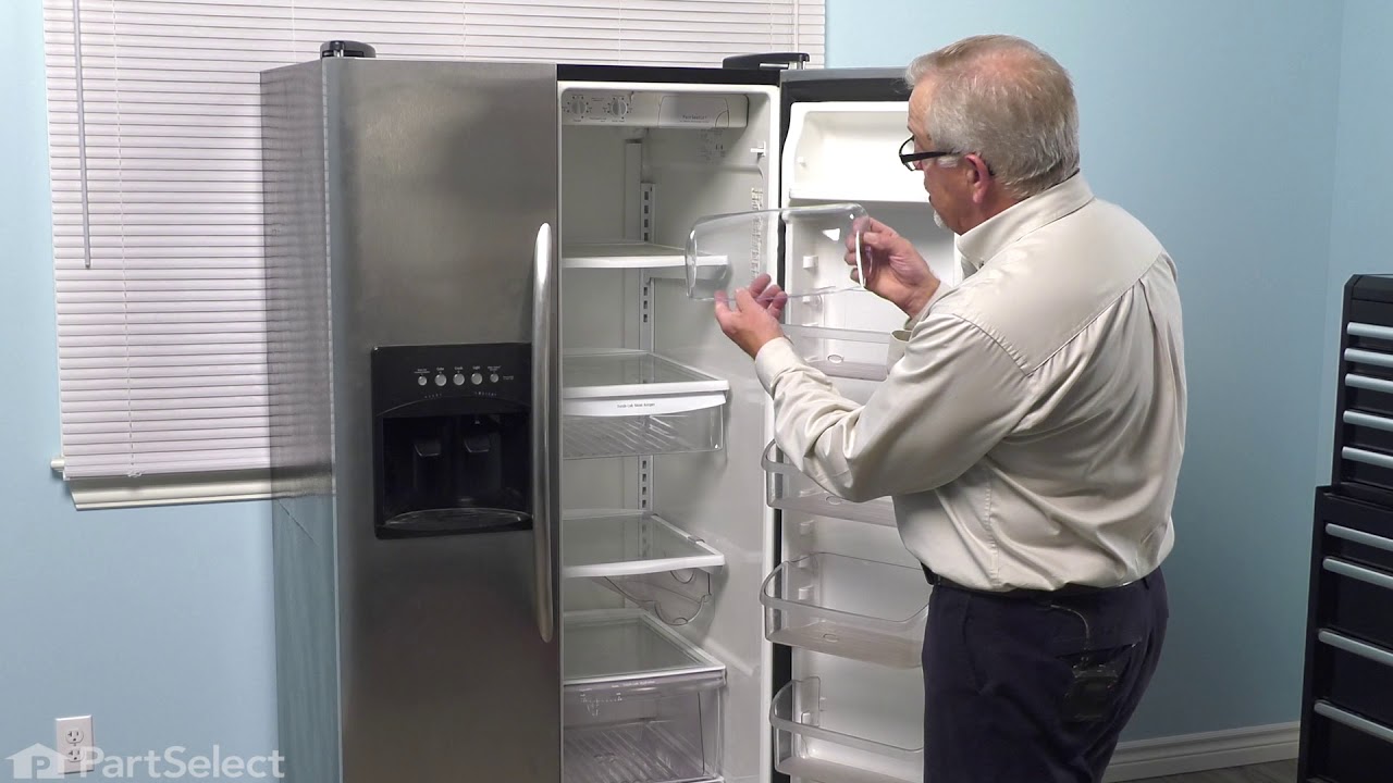 Frigidaire Refrigerator Repair - How to Replace the Dairy Door - YouTube