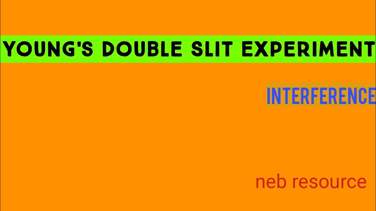 Young's Double Slit Experiment ||Interference||Physics||Class 12