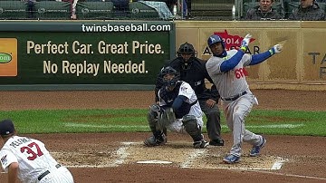 LAD@MIN: Puig lifts a double to plate a pair