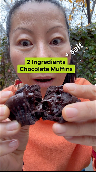 Recipe 2 Ingredients Chocolate Muffins #chocolate #muffins ##refeedday #weightloss #dessert ert
