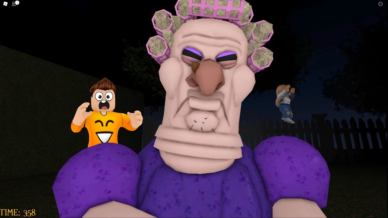 UCIEKAM PRZED STRASZNĄ BABCIĄ w ROBLOX! (GRUMPY GRAN)