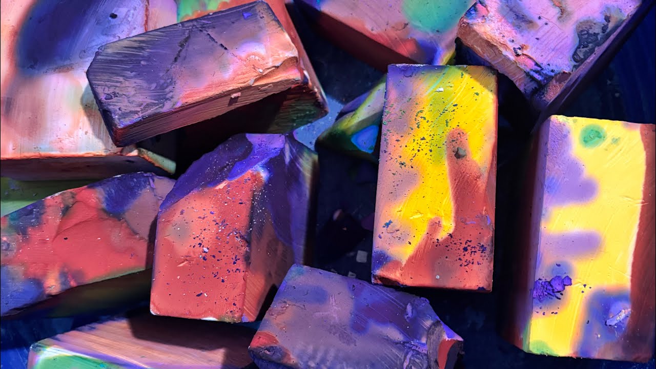 Dyed blocks | ASMR | oddlysatisfying 