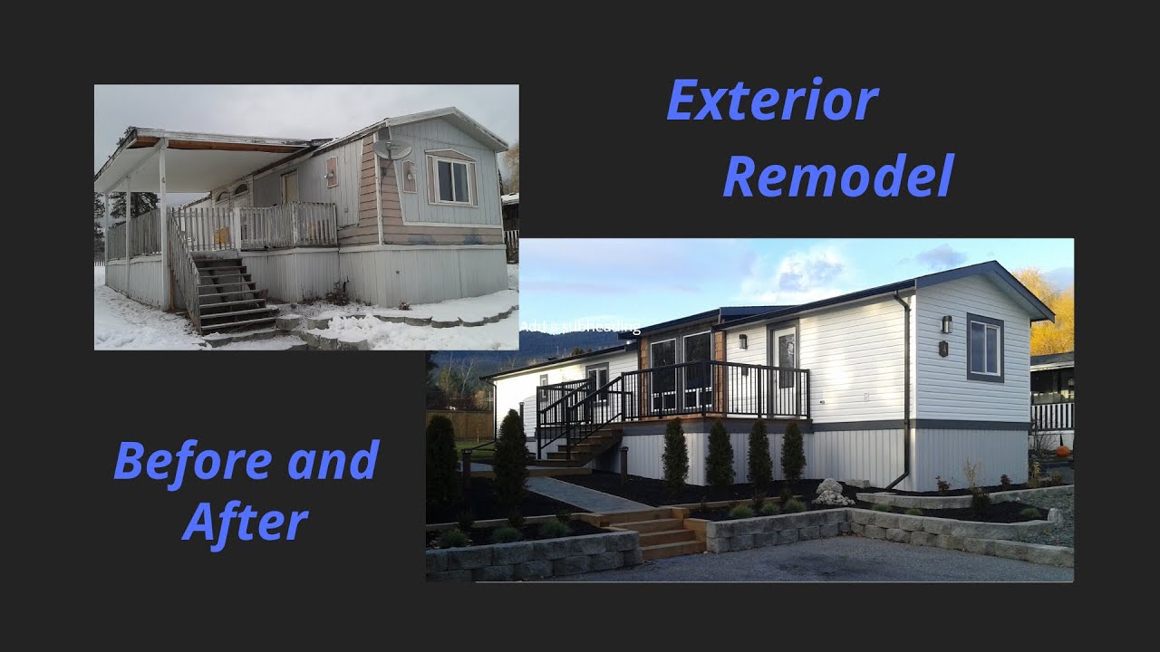 Complete Mobile Home Exterior Renovation Before And 