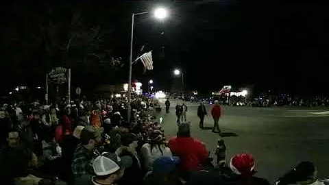 Calistoga 2017 parade lighted tractor