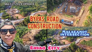 LOOK AS OF MAY 2, 2024 DAVAO CITY BYPASS ROAD PROJECT UPDATE AT MALAGAMOT INTERSECTION WIDENING NA