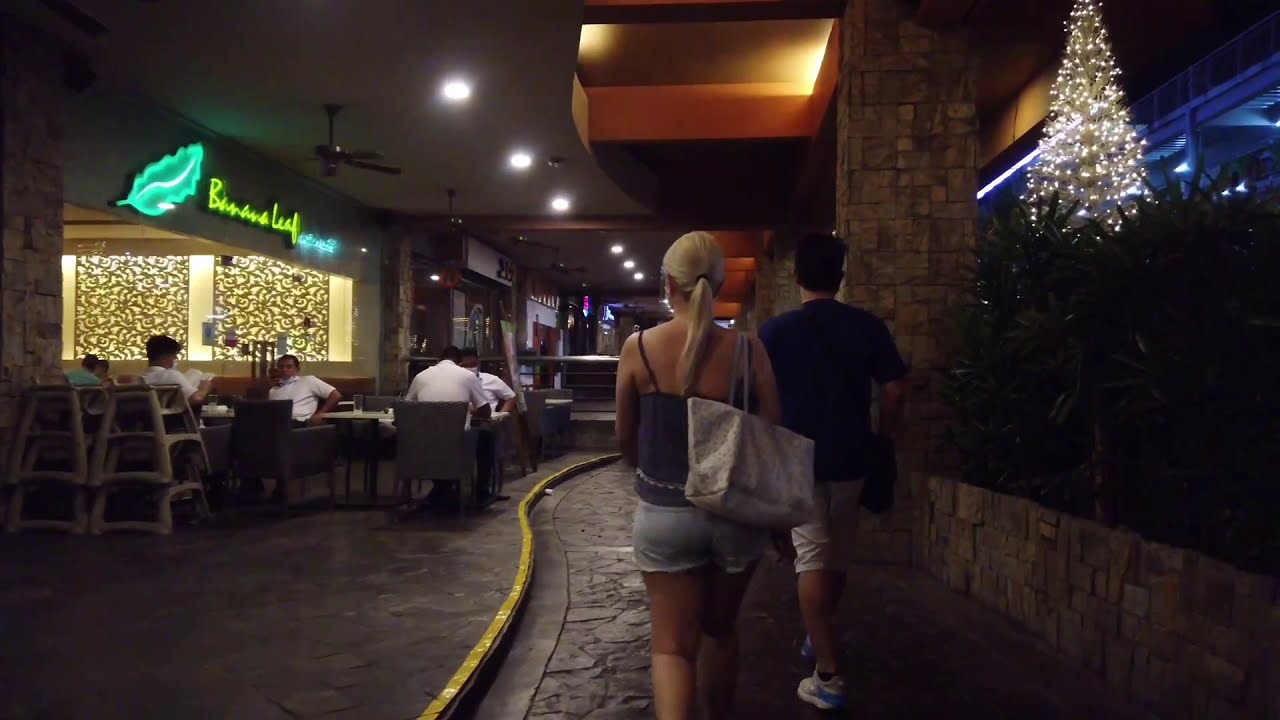 Greenhills Shopping Center Walk at Night 