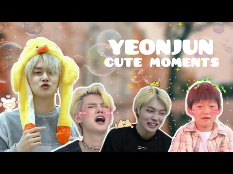 Yeonjun being cute for 10 min straight