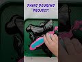Paint Pouring Project: How To Make A Marbled Star