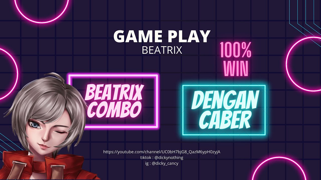 GamePlay Beatrix Combo Dengan Caber | Mobile Legends - YouTube