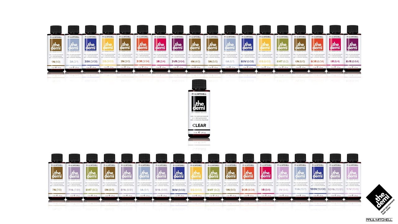 Paul Mitchell The Demi Color Chart