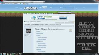 How to install Single Player Commands. 1.1 (Updated 18th feb) - MrMadMinecraft