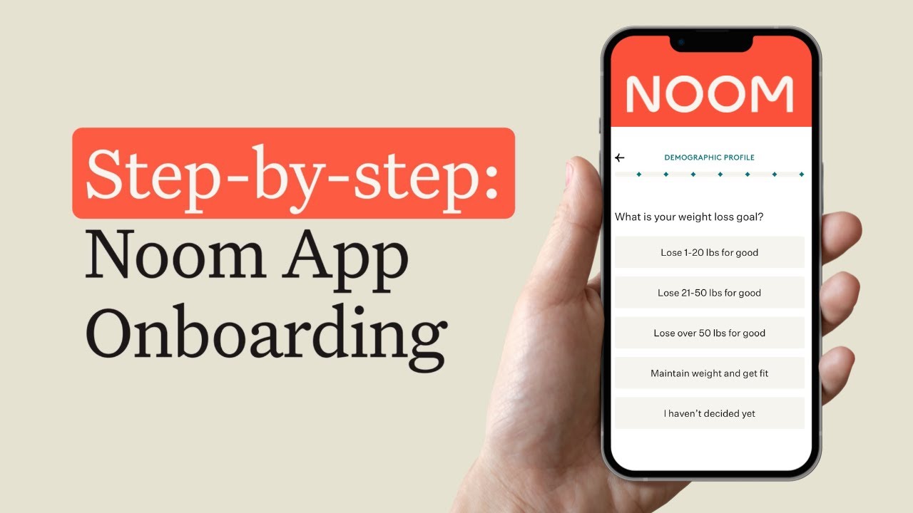 Noom App Onboarding: Step-by-Step Guide - YouTube