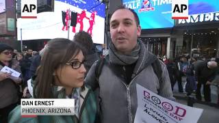Visitors to Times Square lined up to shred their bad memories of 2013 as part of "Good Riddance Day.