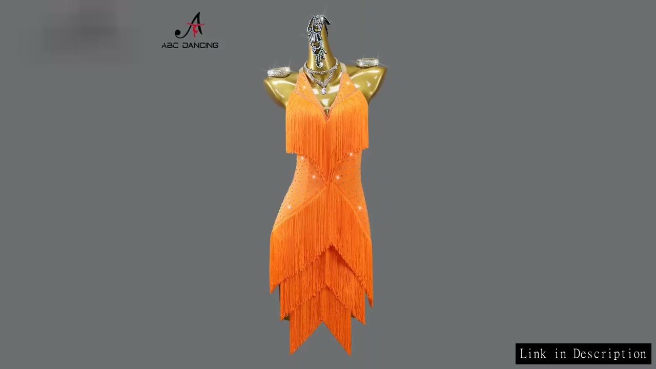 Latin Dance Prom Samba Costume Performance Clothes Stage Womens Outfit Practice New Dress Ball Femal