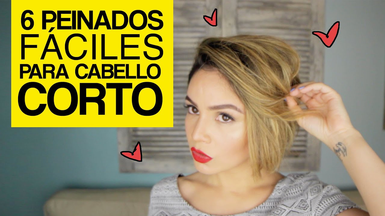 6 Easy Hairstyles for SHORT Hair  Maiah Ocando  YouTube