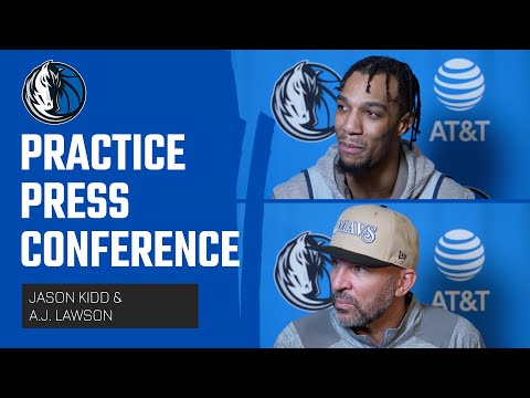 Jason Kidd & A.J. Lawson Practice Press Conference