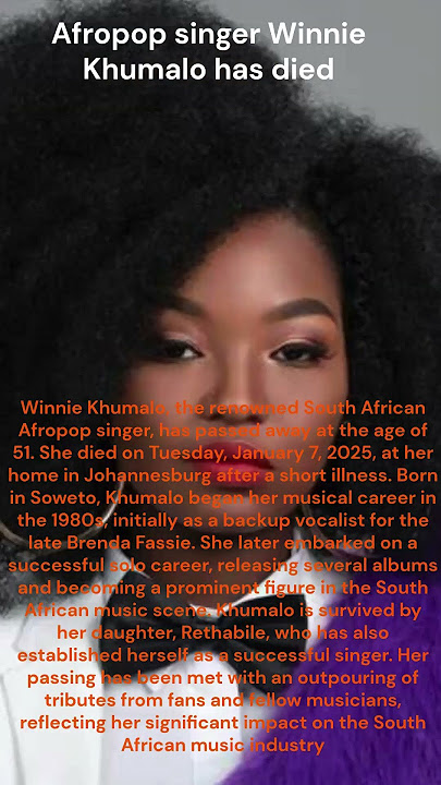 Afropop singer Winnie Khumalo has died 🕊️🕊️🕊️#short #RIP Winnie Khumalo #emotional tribute