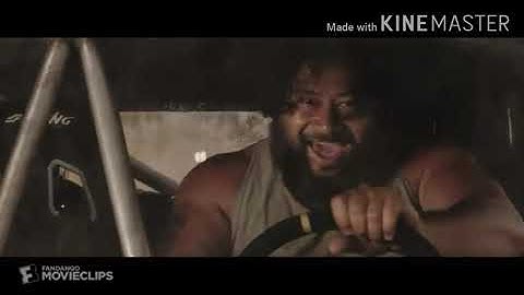 Hobbs and Shaw helicopter vs truck scene