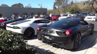 Huge revving battle between two insane cars. huracan and ferrari 458
with an exhaust. looks as if it has ipe follow me on instagram
@that...