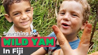 My Kids Learn How to Find & Harvest Wild Yam In Fiji_Vlog85
