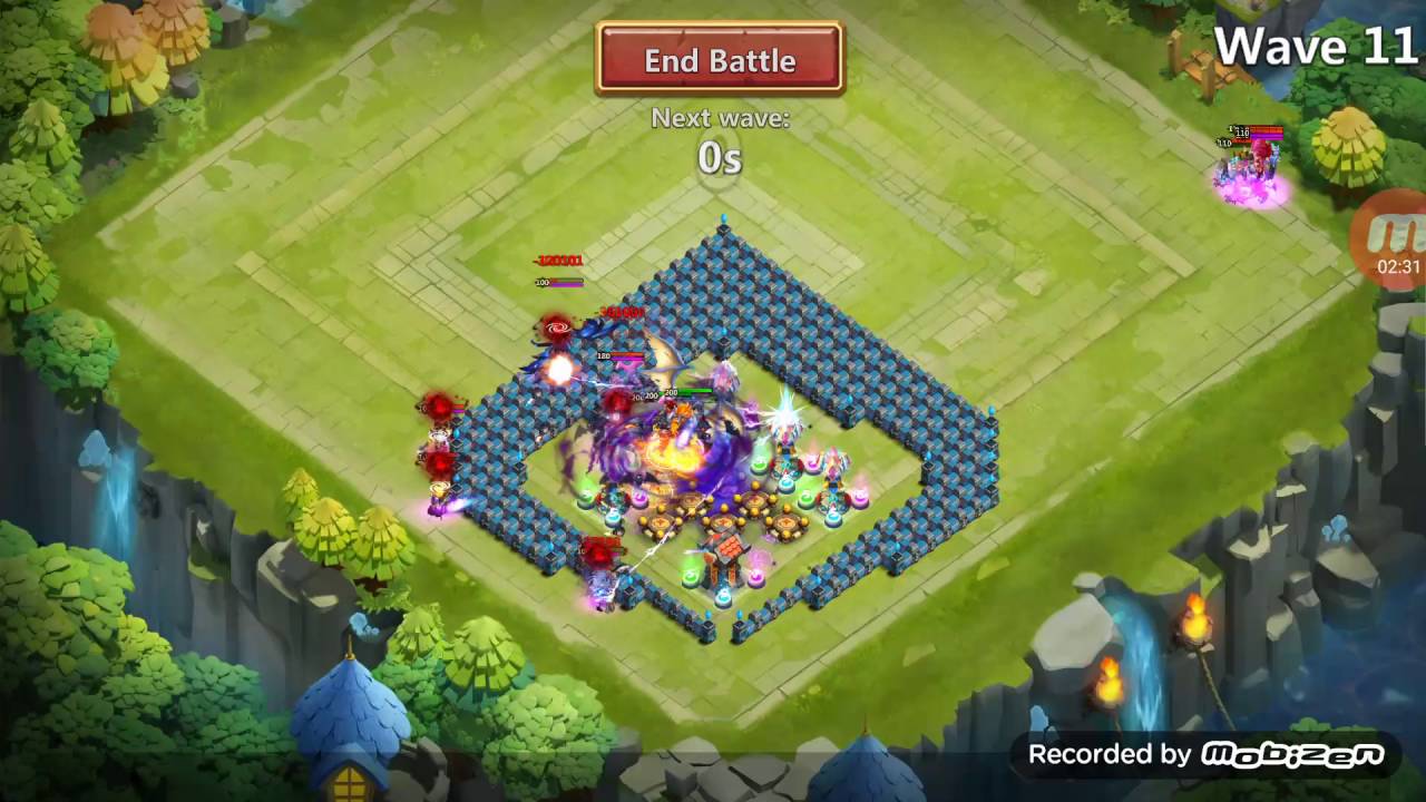 Castle Clash Ember Army Wave 19 Crash