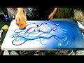Jellyfish Waltz / Fluid Abstract Art / Acrylic Pouring / Fluid Art / Florida Artist