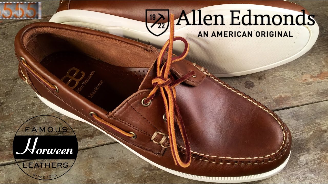 Review Allen Edmonds Maritime Boat Shoes Horween Chromexcel Top Siders Youtube