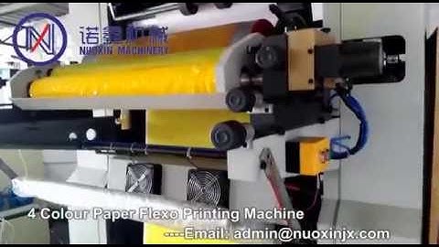 NX 4 4 Colour Roll Plastic Film PAPER Flexographic Printing Machine