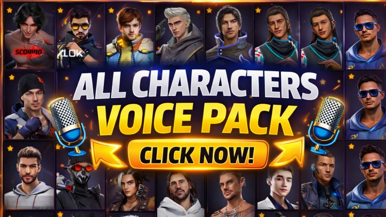 free fire all character voice