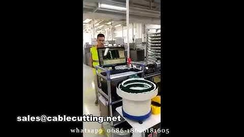 Automatic two sides terminal crimping with connector housing inserting machine